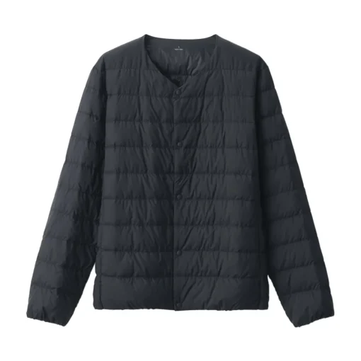 Outlet Men's Lightweight Down Collarless Jacket Lightweight Down Jackets & Vests