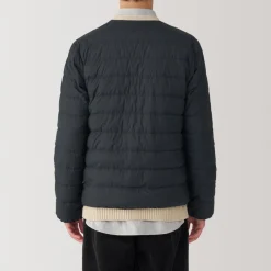 Outlet Men's Lightweight Down Collarless Jacket Lightweight Down Jackets & Vests