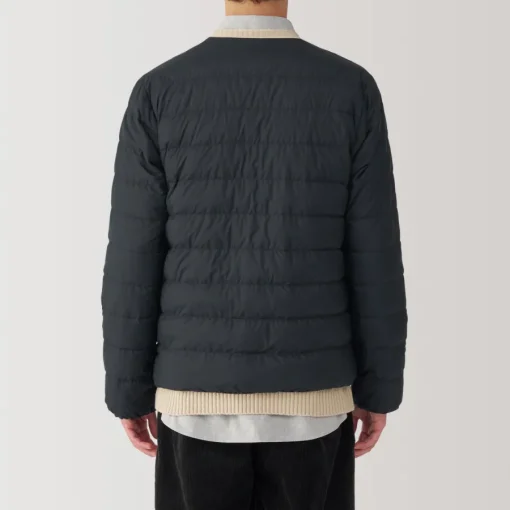 Outlet Men's Lightweight Down Collarless Jacket Lightweight Down Jackets & Vests