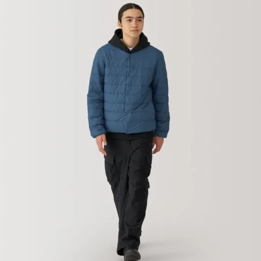 Outlet Men's Lightweight Down Collarless Jacket Lightweight Down Jackets & Vests