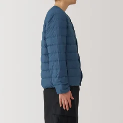 Outlet Men's Lightweight Down Collarless Jacket Lightweight Down Jackets & Vests