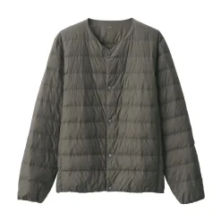 Outlet Men's Lightweight Down Collarless Jacket Lightweight Down Jackets & Vests