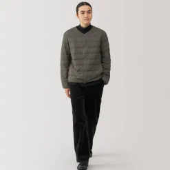 Outlet Men's Lightweight Down Collarless Jacket Lightweight Down Jackets & Vests
