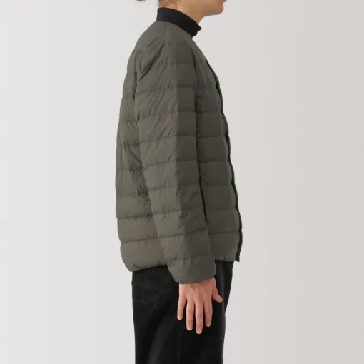 Outlet Men's Lightweight Down Collarless Jacket Lightweight Down Jackets & Vests