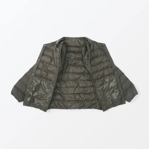 Outlet Men's Lightweight Down Collarless Jacket Lightweight Down Jackets & Vests