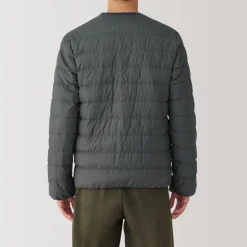 Outlet Men's Lightweight Down Collarless Jacket Lightweight Down Jackets & Vests
