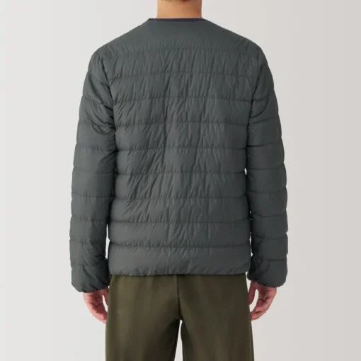 Outlet Men's Lightweight Down Collarless Jacket Lightweight Down Jackets & Vests