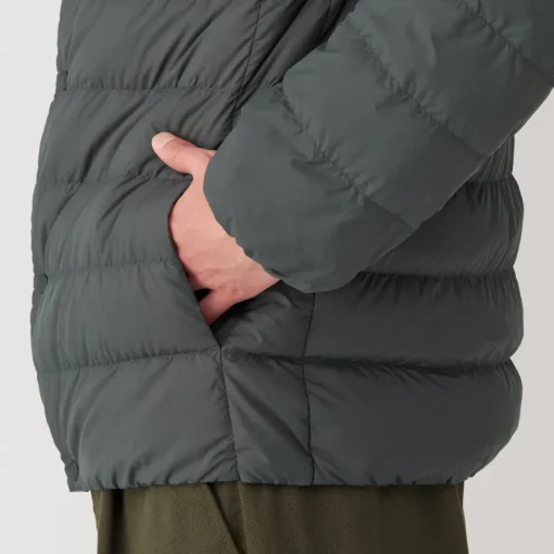Outlet Men's Lightweight Down Collarless Jacket Lightweight Down Jackets & Vests