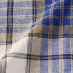 Clearance Men's Madras Check Button Down Short Sleeve Shirt Shirts & Polos