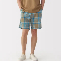 Clearance Men's Madras Check Easy Shorts Shorts