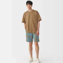Clearance Men's Madras Check Easy Shorts Shorts
