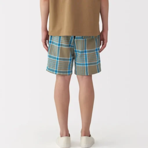 Clearance Men's Madras Check Easy Shorts Shorts