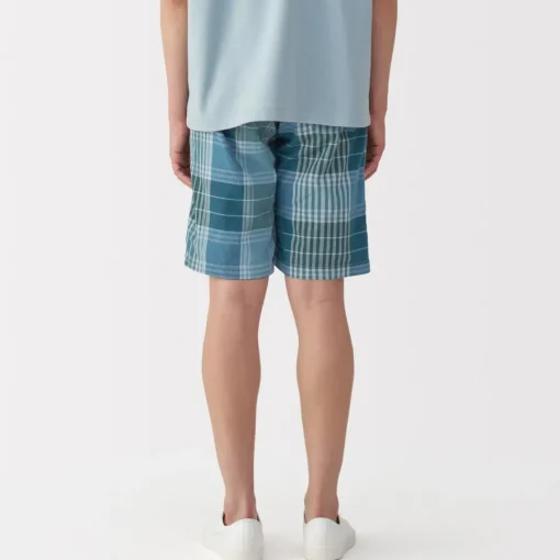 Clearance Men's Madras Check Easy Shorts Shorts