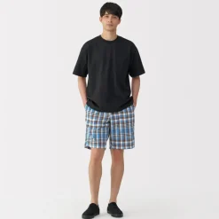 Clearance Men's Madras Check Easy Shorts Shorts
