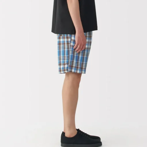 Clearance Men's Madras Check Easy Shorts Shorts