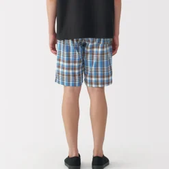 Clearance Men's Madras Check Easy Shorts Shorts