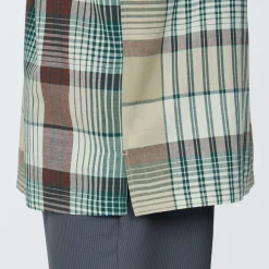 Sale Men's Madras Check Open Collar Short Sleeve Shirt Shirts & Polos