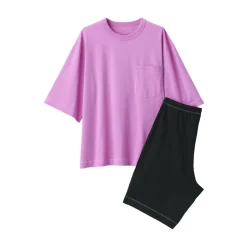 Fashion Men's Moisture-Wicking Cotton Short Sleeve Loungewear Set Pajamas & Loungewear|Loungewear