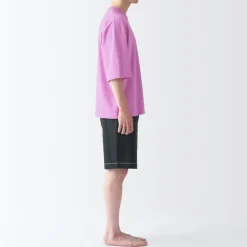 Fashion Men's Moisture-Wicking Cotton Short Sleeve Loungewear Set Pajamas & Loungewear|Loungewear