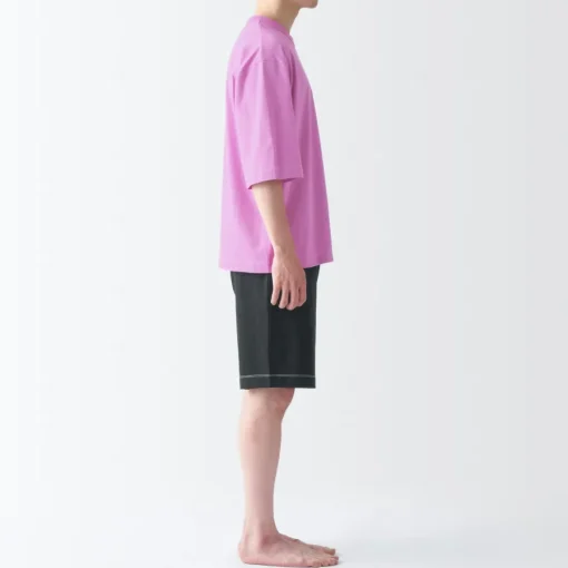Fashion Men's Moisture-Wicking Cotton Short Sleeve Loungewear Set Pajamas & Loungewear|Loungewear