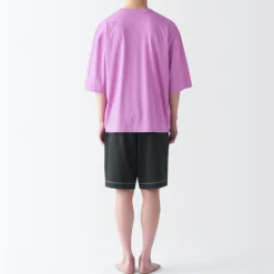 Fashion Men's Moisture-Wicking Cotton Short Sleeve Loungewear Set Pajamas & Loungewear|Loungewear