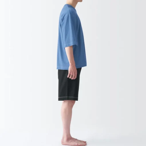 Fashion Men's Moisture-Wicking Cotton Short Sleeve Loungewear Set Pajamas & Loungewear|Loungewear