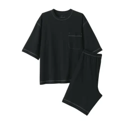 Fashion Men's Moisture-Wicking Cotton Short Sleeve Loungewear Set Pajamas & Loungewear|Loungewear
