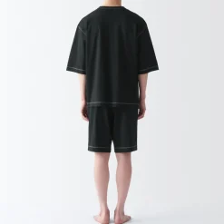 Fashion Men's Moisture-Wicking Cotton Short Sleeve Loungewear Set Pajamas & Loungewear|Loungewear