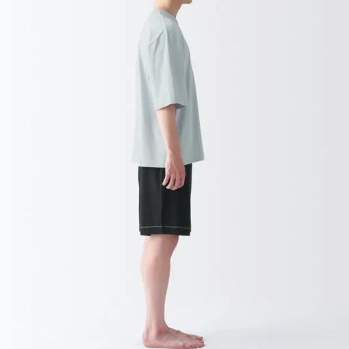 Fashion Men's Moisture-Wicking Cotton Short Sleeve Loungewear Set Pajamas & Loungewear|Loungewear