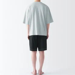 Fashion Men's Moisture-Wicking Cotton Short Sleeve Loungewear Set Pajamas & Loungewear|Loungewear