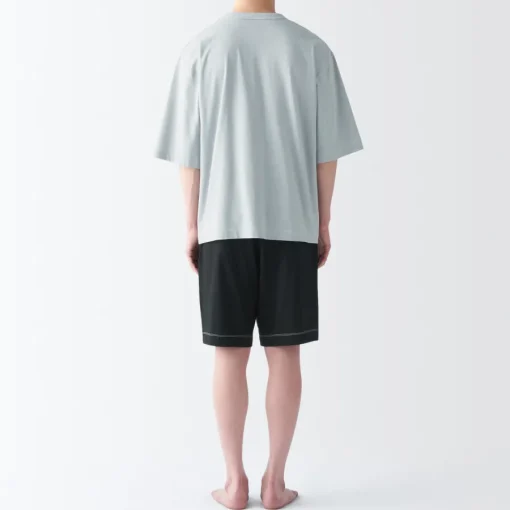 Fashion Men's Moisture-Wicking Cotton Short Sleeve Loungewear Set Pajamas & Loungewear|Loungewear