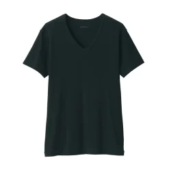 Hot Men's Moisture-Wicking Cotton V-Neck Short Sleeve T-Shirt Underwear & Undershirts|Moisture Wicking Innerwear