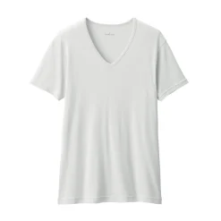 Hot Men's Moisture-Wicking Cotton V-Neck Short Sleeve T-Shirt Underwear & Undershirts|Moisture Wicking Innerwear