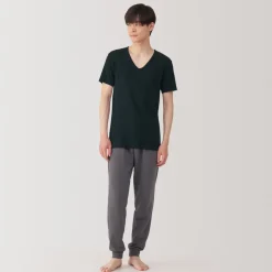 Hot Men's Moisture-Wicking Cotton V-Neck Short Sleeve T-Shirt Underwear & Undershirts|Moisture Wicking Innerwear