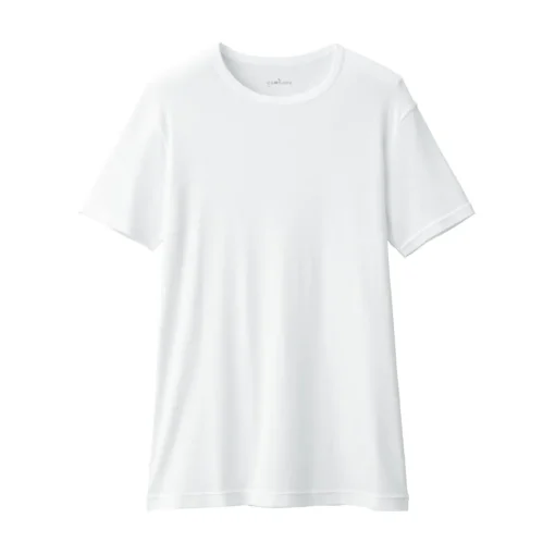 Online Men's Moisture-Wicking Cotton Crew Neck Short Sleeve T-Shirt Underwear & Undershirts|Moisture Wicking Innerwear