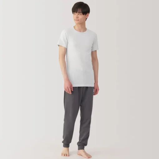Online Men's Moisture-Wicking Cotton Crew Neck Short Sleeve T-Shirt Underwear & Undershirts|Moisture Wicking Innerwear