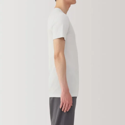 Online Men's Moisture-Wicking Cotton Crew Neck Short Sleeve T-Shirt Underwear & Undershirts|Moisture Wicking Innerwear