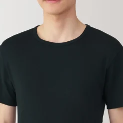 Online Men's Moisture-Wicking Cotton Crew Neck Short Sleeve T-Shirt Underwear & Undershirts|Moisture Wicking Innerwear
