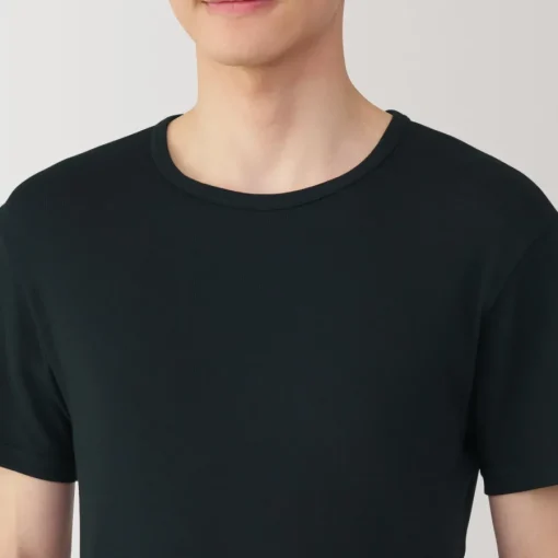 Online Men's Moisture-Wicking Cotton Crew Neck Short Sleeve T-Shirt Underwear & Undershirts|Moisture Wicking Innerwear