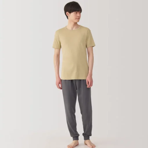 Online Men's Moisture-Wicking Cotton Crew Neck Short Sleeve T-Shirt Underwear & Undershirts|Moisture Wicking Innerwear