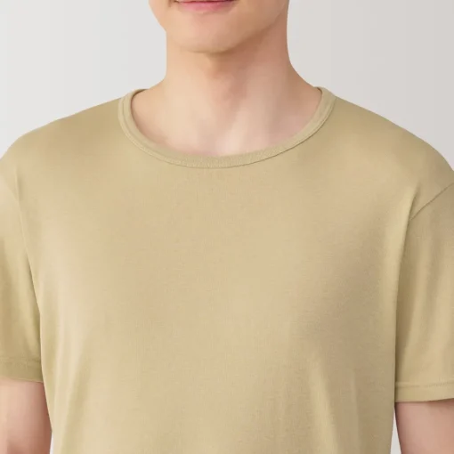 Online Men's Moisture-Wicking Cotton Crew Neck Short Sleeve T-Shirt Underwear & Undershirts|Moisture Wicking Innerwear