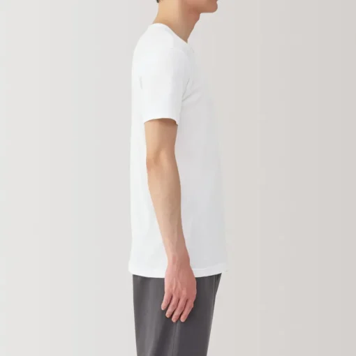 Online Men's Moisture-Wicking Cotton Crew Neck Short Sleeve T-Shirt Underwear & Undershirts|Moisture Wicking Innerwear