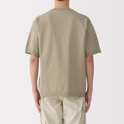Sale Men's Quick Dry Crew Neck Short Sleeve Knit T-Shirt T-Shirts