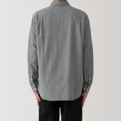 Sale Men's Reclaimed Cotton Blend Flannel Long Sleeve Shirt Shirts & Polos