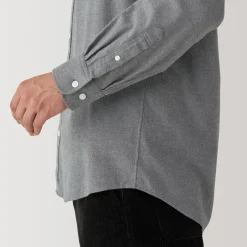 Sale Men's Reclaimed Cotton Blend Flannel Long Sleeve Shirt Shirts & Polos
