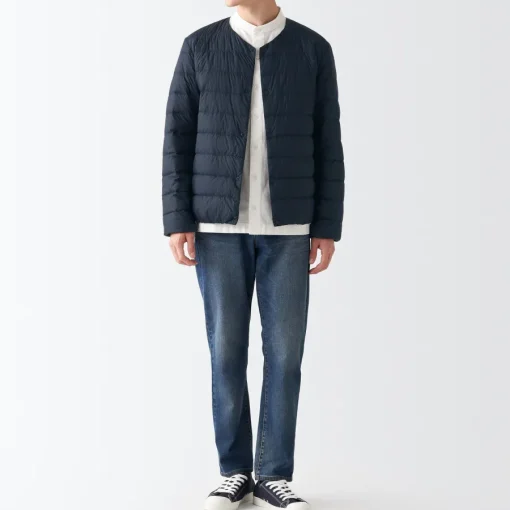 Online Men's Recycled Nylon Lightweight Collarless Down Jacket Lightweight Down Jackets & Vests