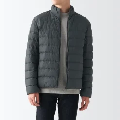 New Men's Recycled Nylon Lightweight Down Jacket Lightweight Down Jackets & Vests