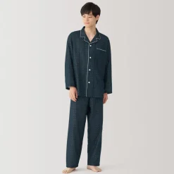 New Men's Side Seamless Double Gauze Pajamas Pajamas & Loungewear|Loungewear