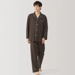 New Men's Side Seamless Double Gauze Pajamas Pajamas & Loungewear|Loungewear