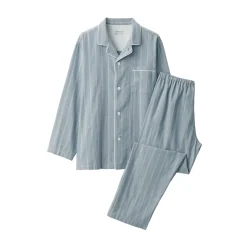 New Men's Side Seamless Double Gauze Pajamas Pajamas & Loungewear|Loungewear